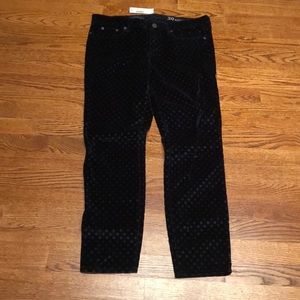 NWT J Crew Navy Dot toothpick corduroy jeans
